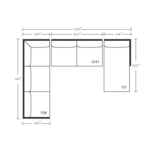 Picture of Cindy Slipcovered Sectional
